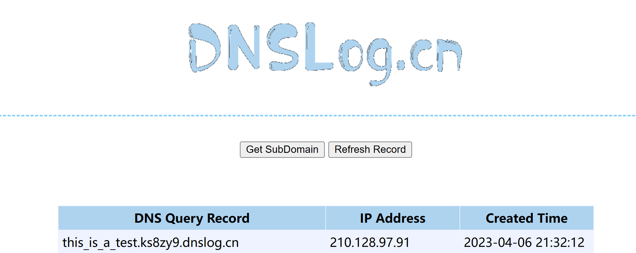 dnslog